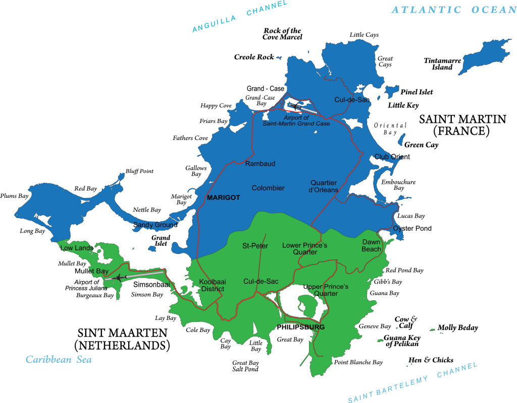 St.Maarten Map